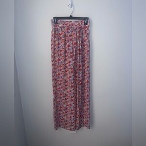 Forever 21 Orange Blue White Palazzo Pants Size Small